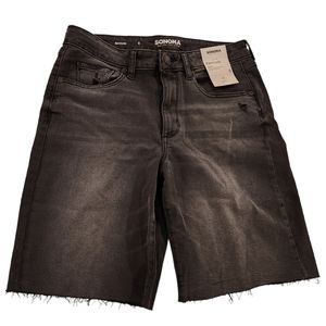 Sonoma Goods For Life High Rise Bermuda Jean Shorts - Women's Size 8